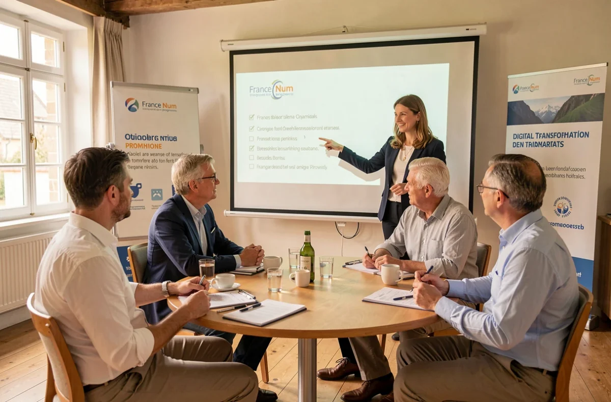 Atelier Challenge My Project dans le cadre du programme France Num réunissant des entrepreneurs bretons