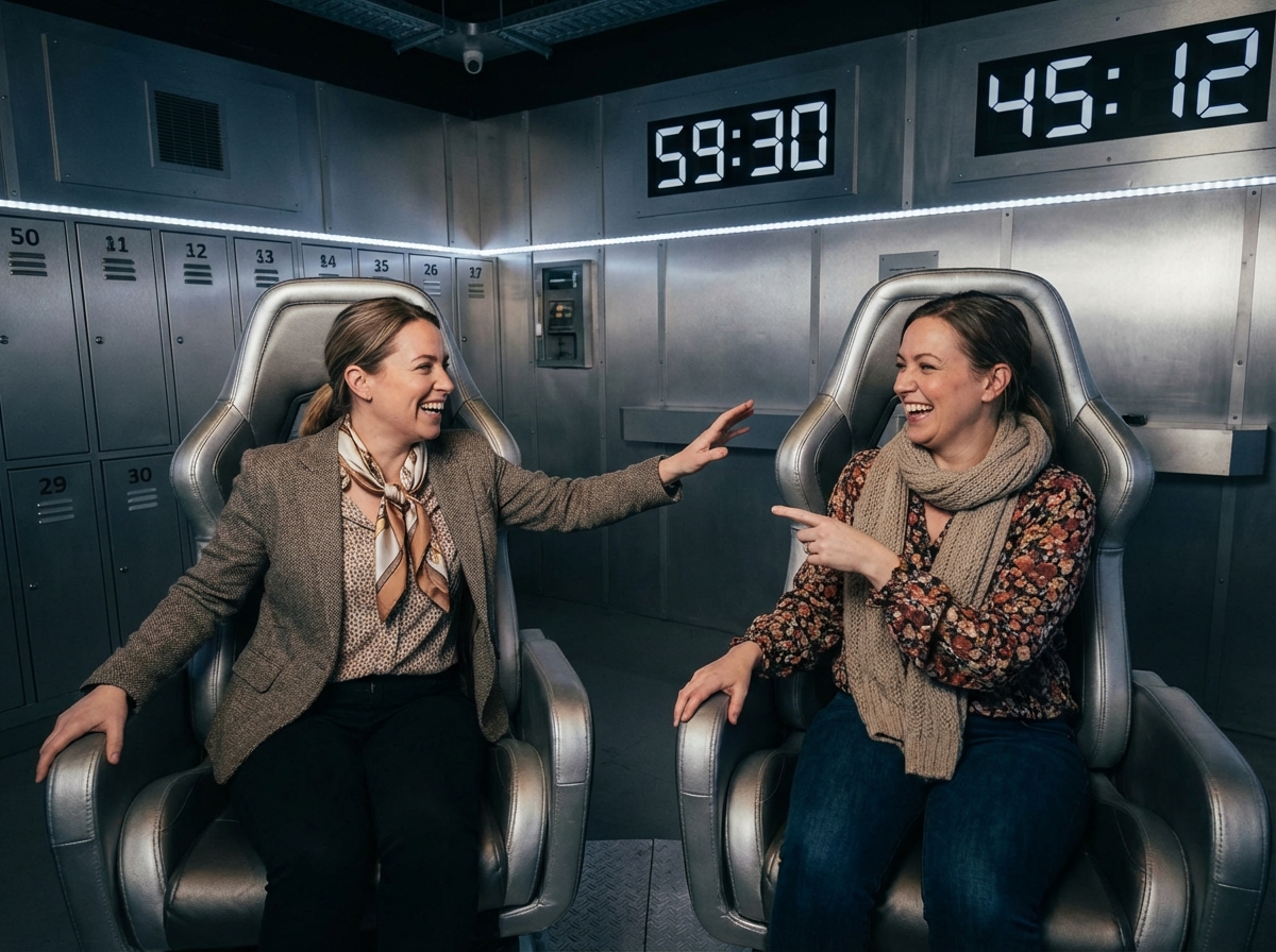 Deux femmes en escape game en réalité virtuelle